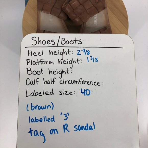 NWT A.S.98 Brown Braided Leather Nasser Platform wedge Slingback sandals 40 - Picture 16 of 16